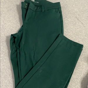 Emerald green mid rise pixie pant size 8 Old Navy